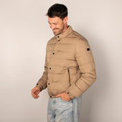 Chamarra Para hombre Capitonada Cuello Mao