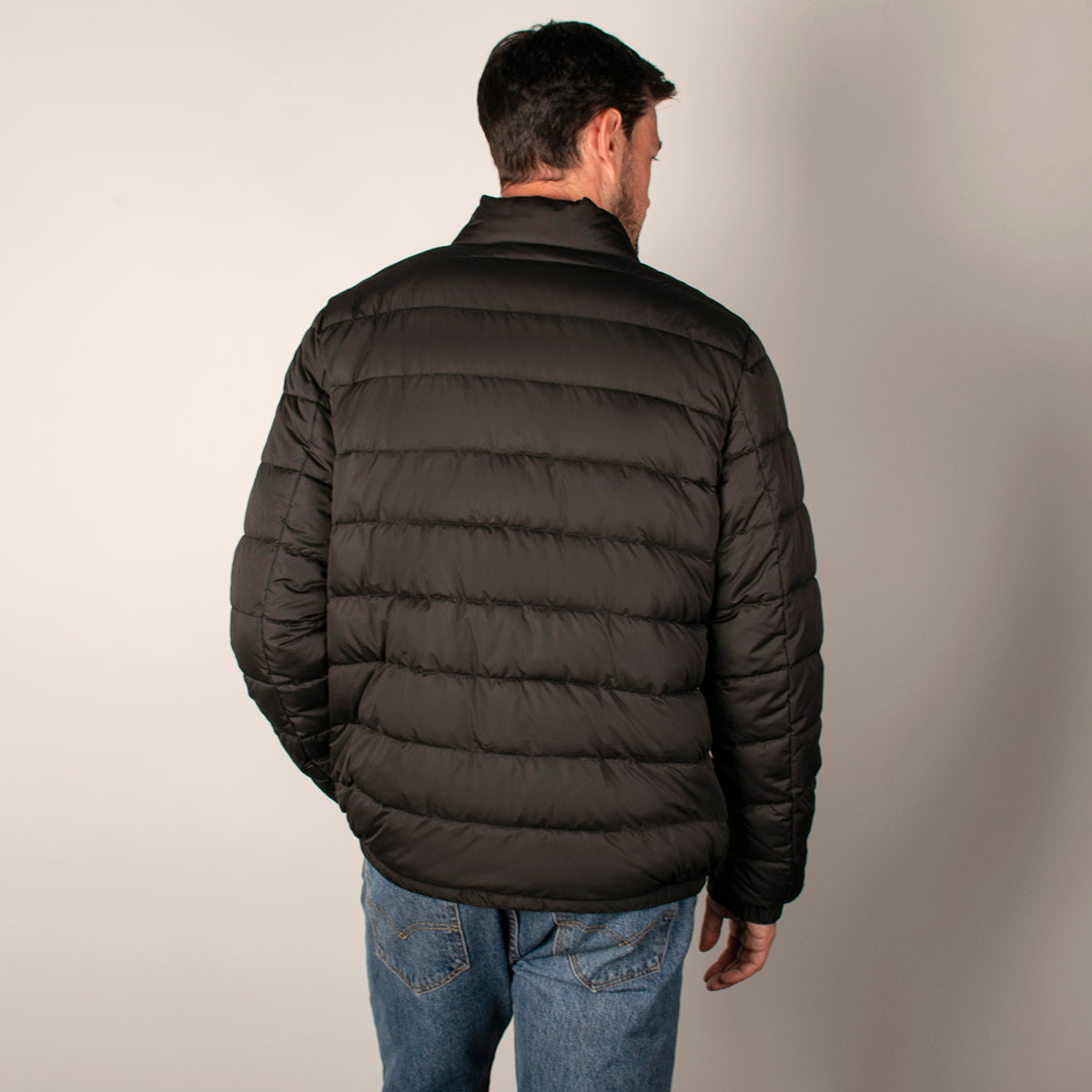 Chamarra Para hombre Capitonada Cuello Mao