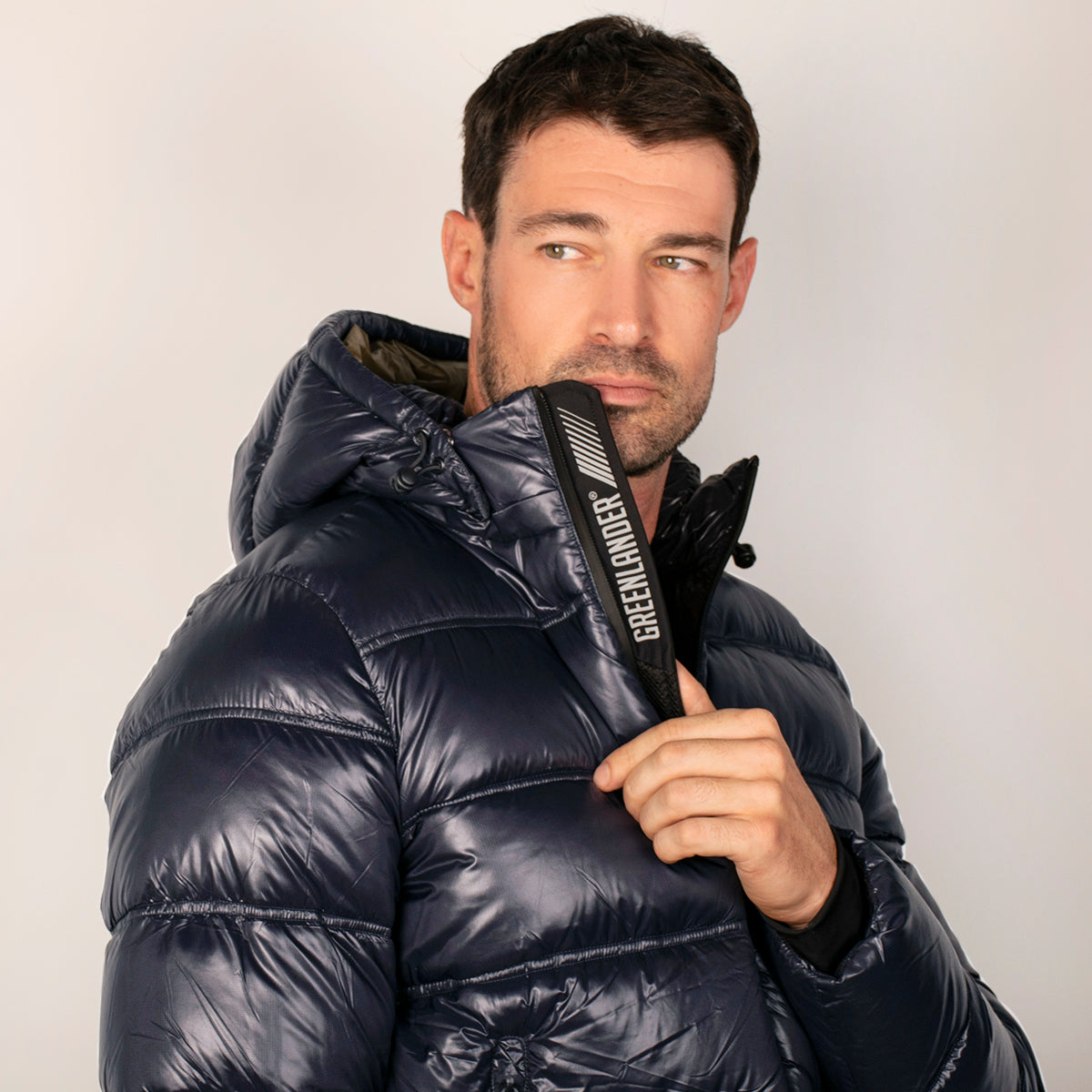 Chamarra Para Hombre Capitonada Con Gorro Desmontable