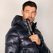 Chamarra Para Hombre Capitonada Con Gorro Desmontable