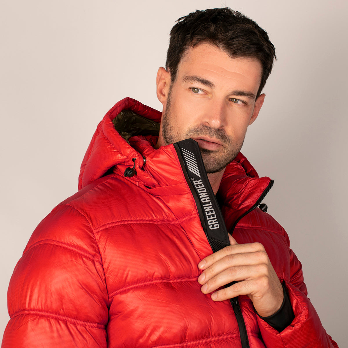 Chamarra Para Hombre Capitonada Con Gorro Desmontable