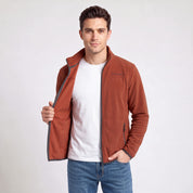 Sudadera Fleece para Hombre con Cierre Completo, Cuello Alto y Bolsillos | Greenlander