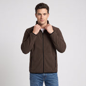 Sudadera Fleece para Hombre con Cierre Completo, Cuello Alto y Bolsillos | Greenlander
