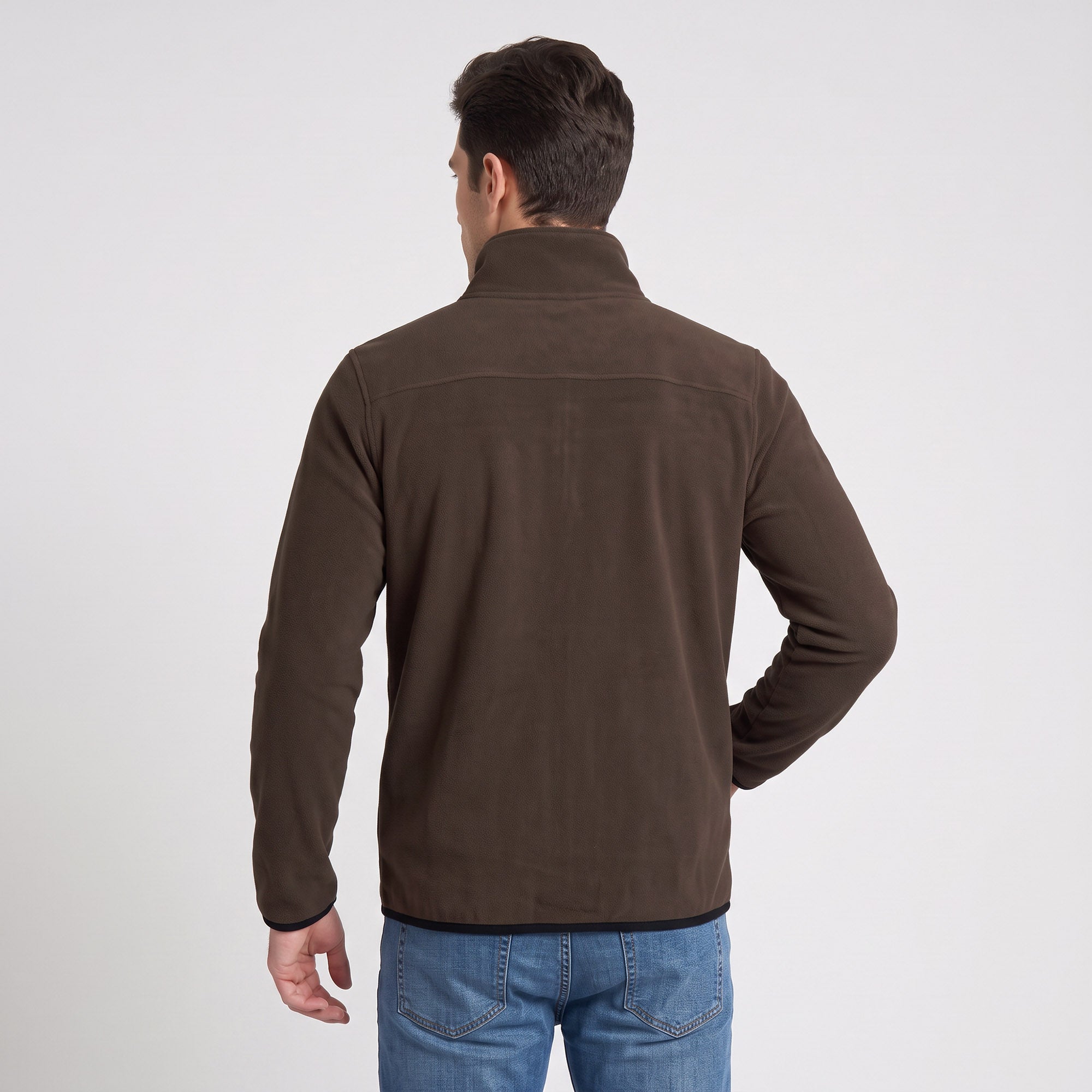 Sudadera Fleece para Hombre con Cierre Completo, Cuello Alto y Bolsillos | Greenlander