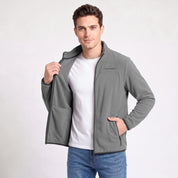 Sudadera Fleece para Hombre con Cierre Completo, Cuello Alto y Bolsillos | Greenlander