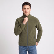 Sudadera Fleece para Hombre con Cierre Completo, Cuello Alto y Bolsillos | Greenlander