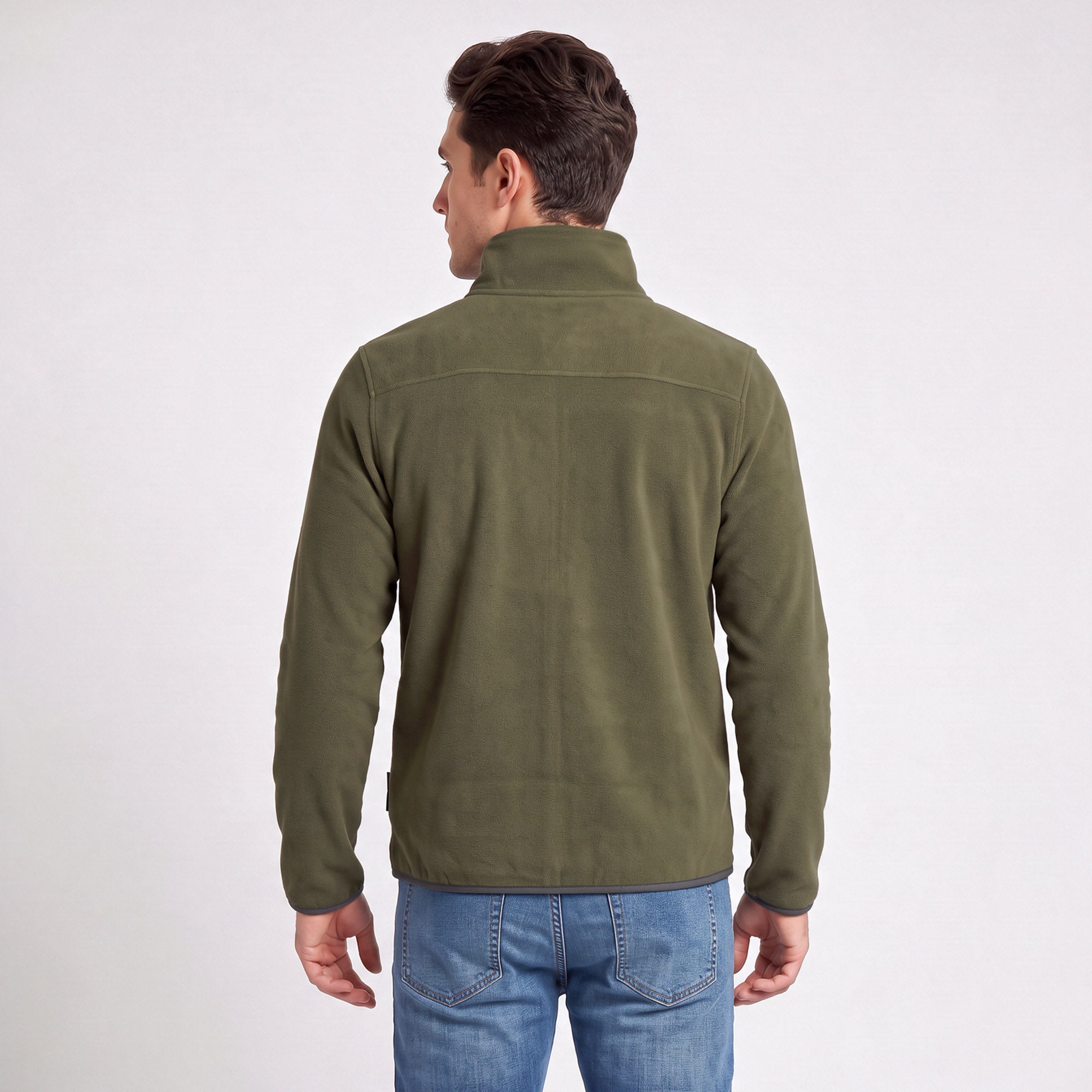 Sudadera Fleece para Hombre con Cierre Completo, Cuello Alto y Bolsillos | Greenlander