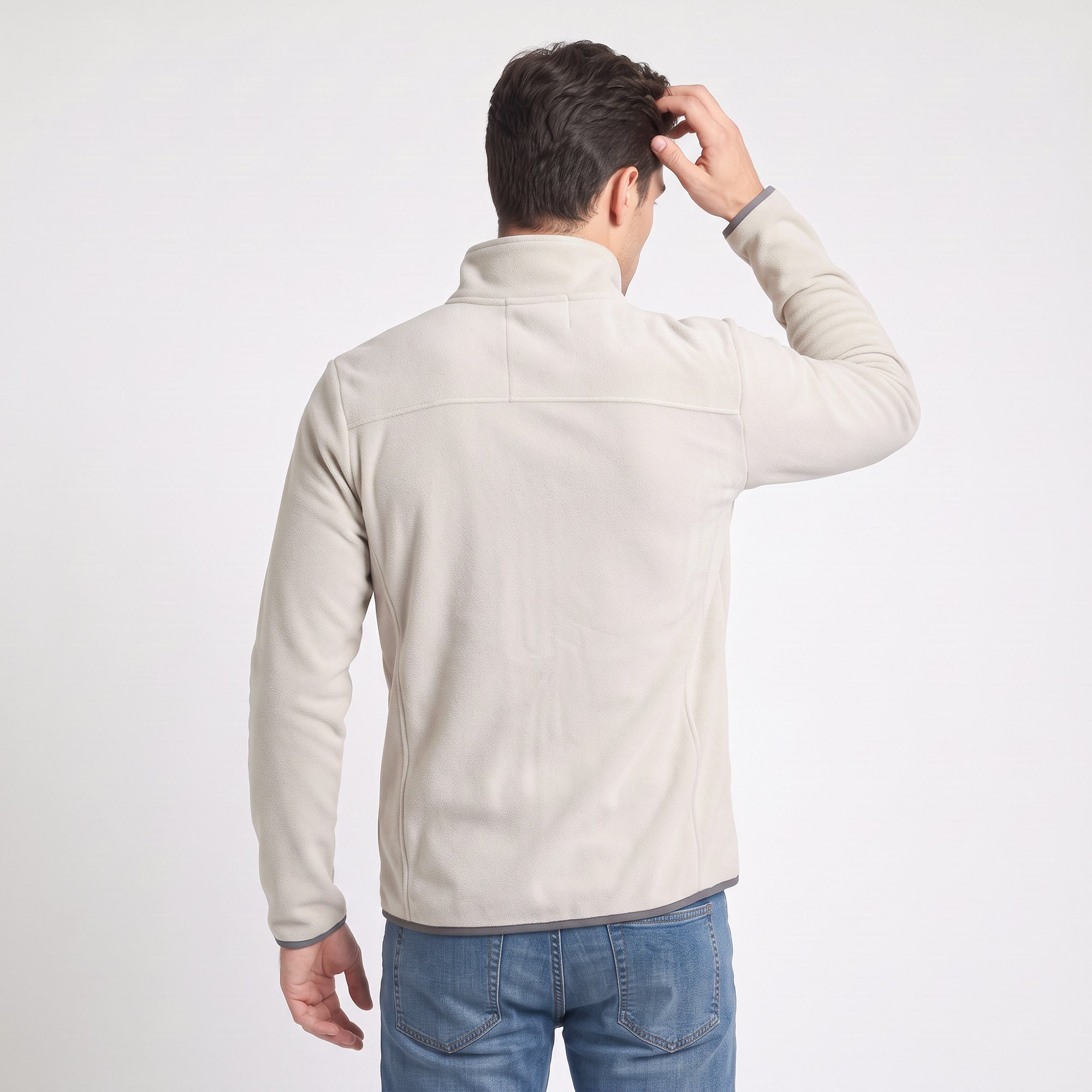 Sudadera Fleece para Hombre con Cierre Completo, Cuello Alto y Bolsillos | Greenlander