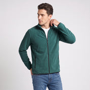 Sudadera Fleece para Hombre con Cierre Completo, Cuello Alto y Bolsillos | Greenlander