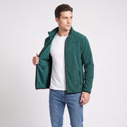Sudadera Fleece para Hombre con Cierre Completo, Cuello Alto y Bolsillos | Greenlander