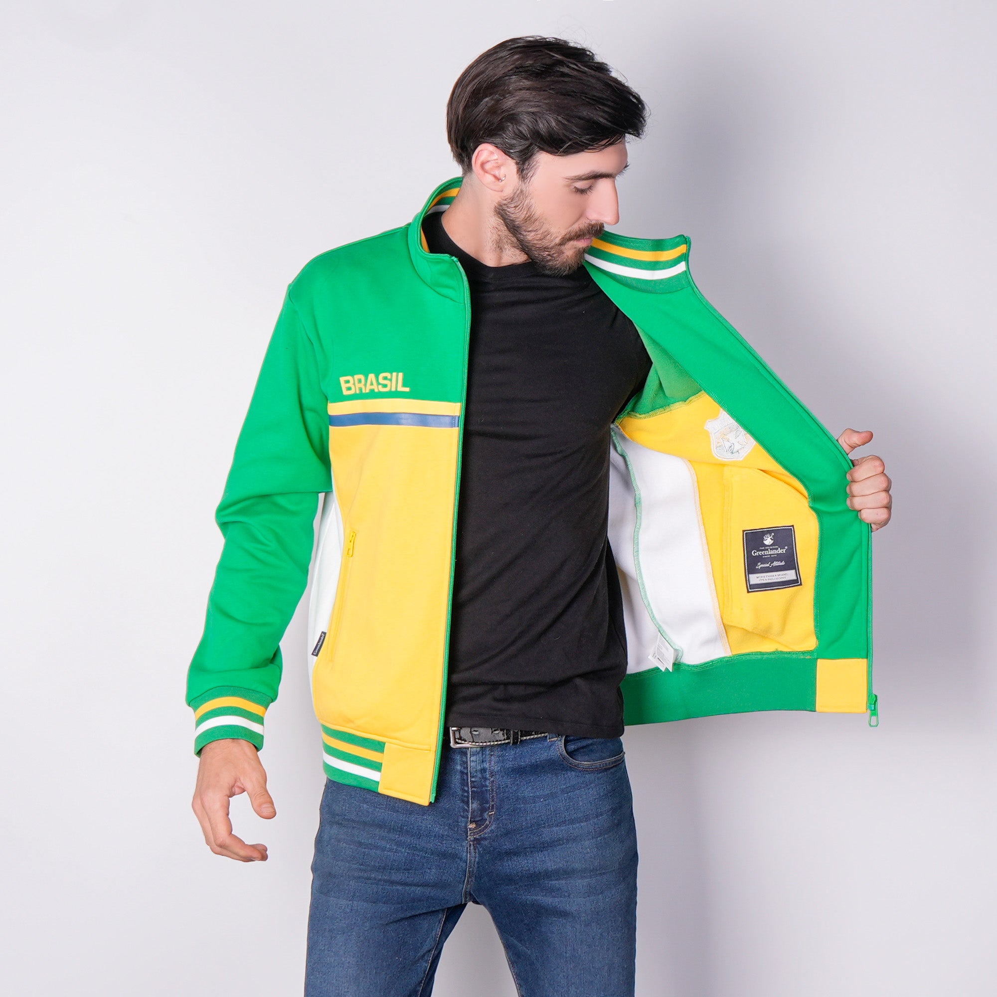 Sudadera Deportiva de Brasil para Hombre Futbolera