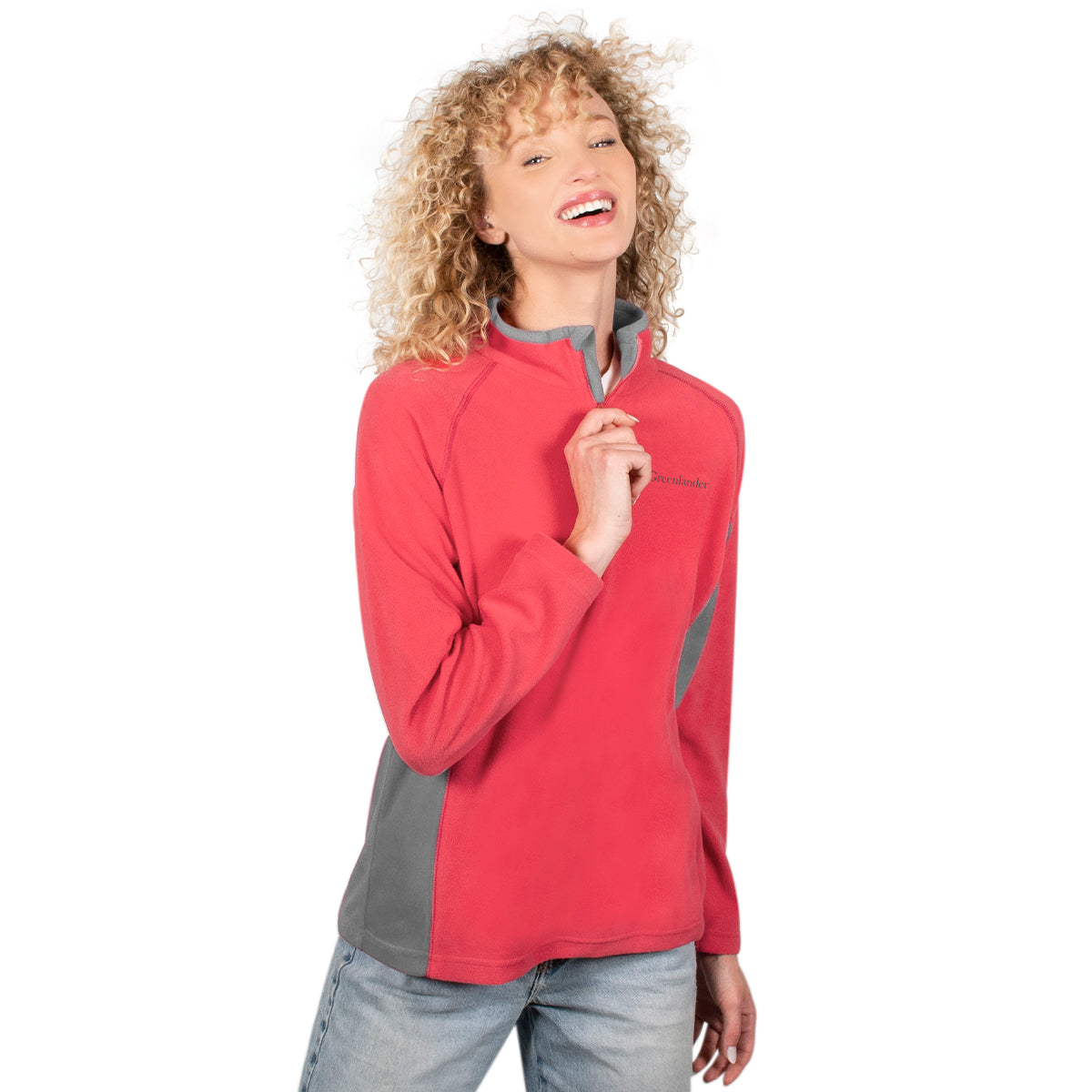 Sudadera Fleece para Mujer con Medio Cierre y Cuello Alto | Greenlander