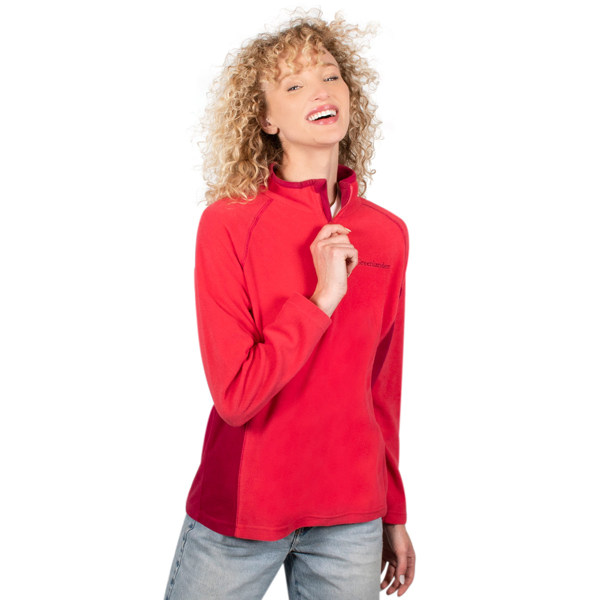 Sudadera Fleece para Mujer con Medio Cierre y Cuello Alto | Greenlander