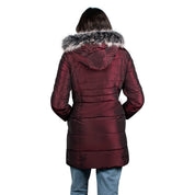 Chamarra Puffer Larga para Mujer con Gorro y Detalle de Pelo | Greenlander