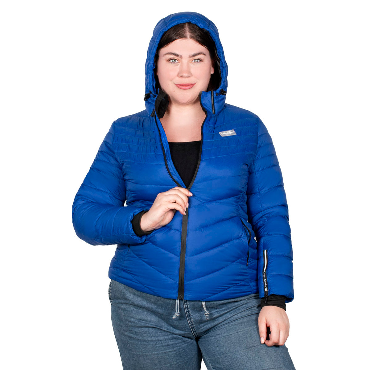 Chamarra Con Gorro Desmontable Mujer Plus Size