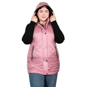 Chaleco Con Gorro Desmontable Mujer Plus Size