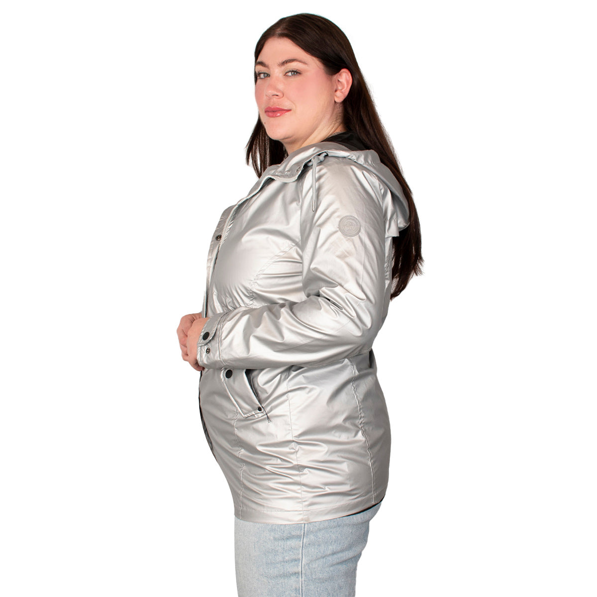 Chamarra Rompevientos Ligero Mujer Plus Size