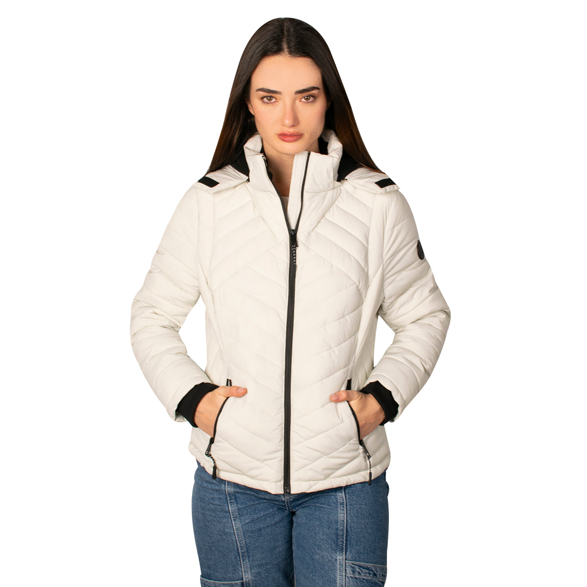 Chamarra Capitonada Con Gorro Desmontable Greenlander Mujer