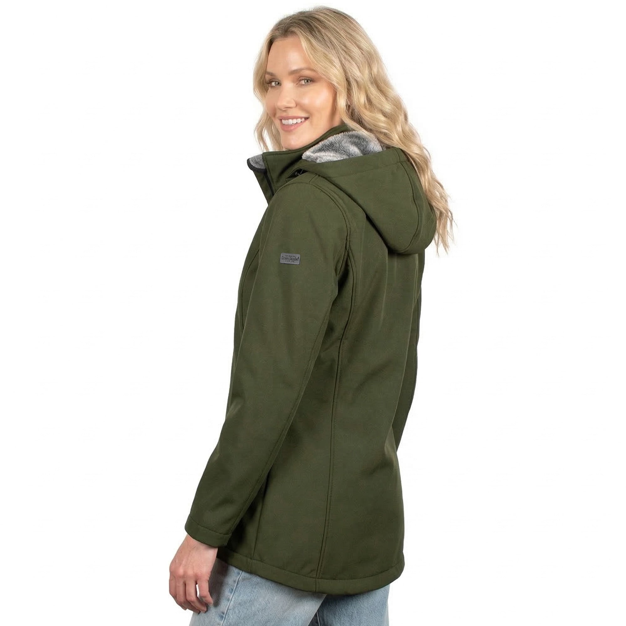 Chamarra Softshell Con Gorro Desmontable Greenlander Mujer