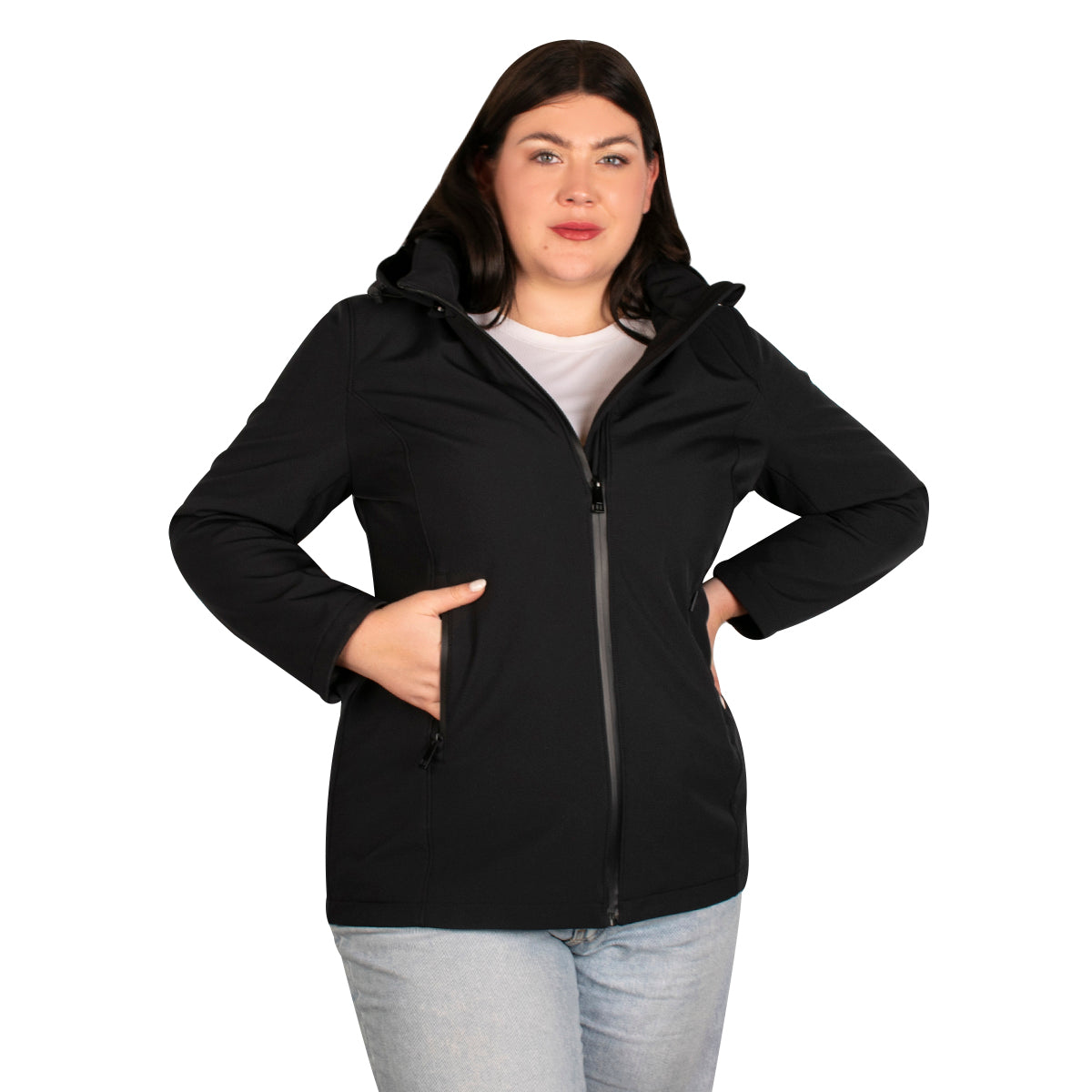 Chamarra Softshell Con Gorro Desmontable Ajustable Greenlader Mujer