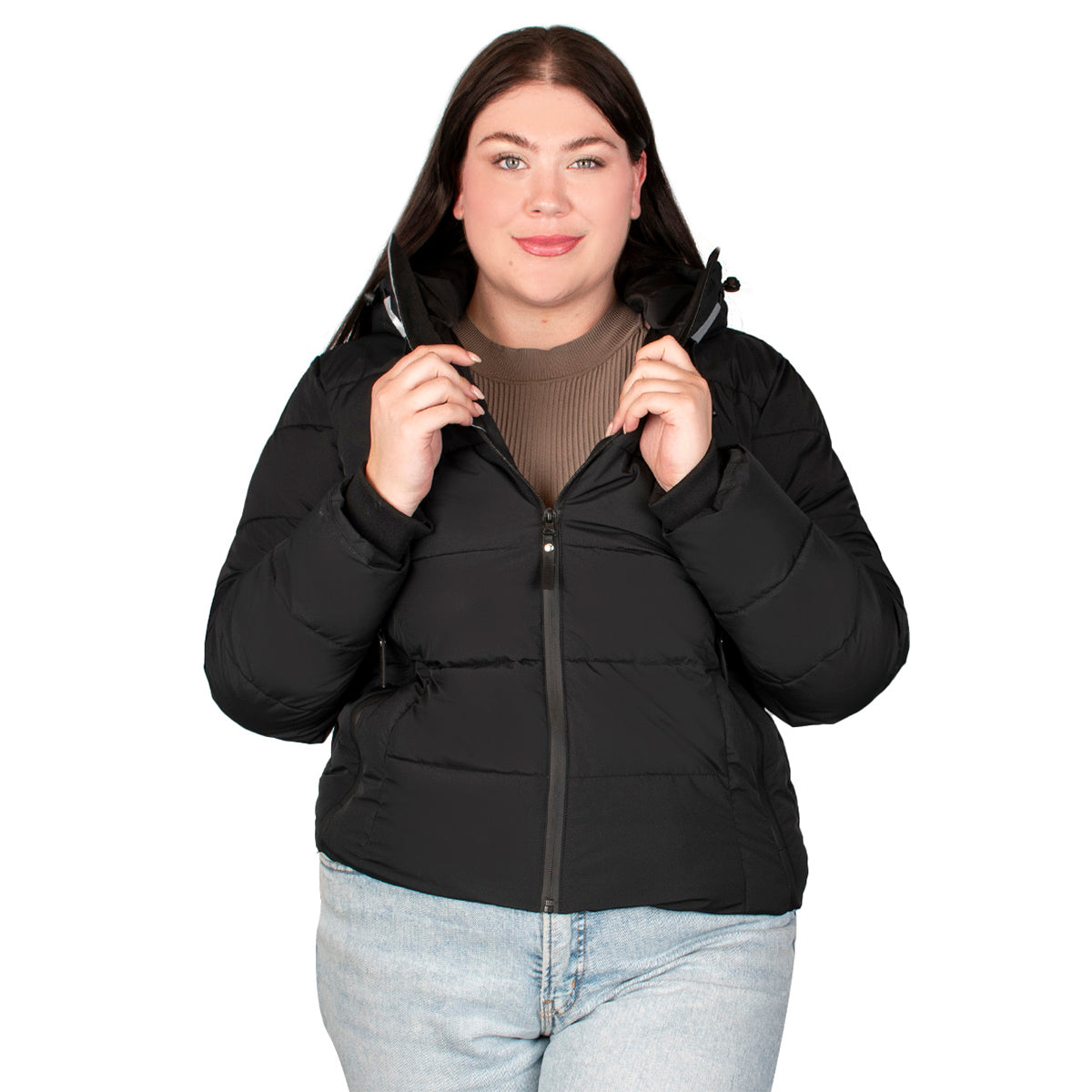 Chamarra Trendy Capitonada Mujer Plus Size