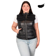 Chaleco De Pluma Ligera Mujer Plus Size