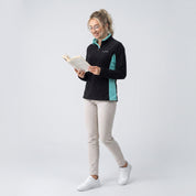 Sudadera Fleece para Mujer con Medio Cierre y Cuello Alto | Greenlander