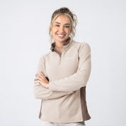 Sudadera Fleece para Mujer con Medio Cierre y Cuello Alto | Greenlander