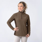 Sudadera Fleece para Mujer con Medio Cierre y Cuello Alto | Greenlander