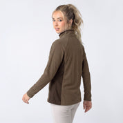 Sudadera Fleece para Mujer con Medio Cierre y Cuello Alto | Greenlander