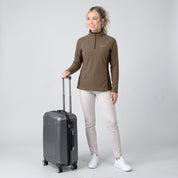 Sudadera Fleece para Mujer con Medio Cierre y Cuello Alto | Greenlander