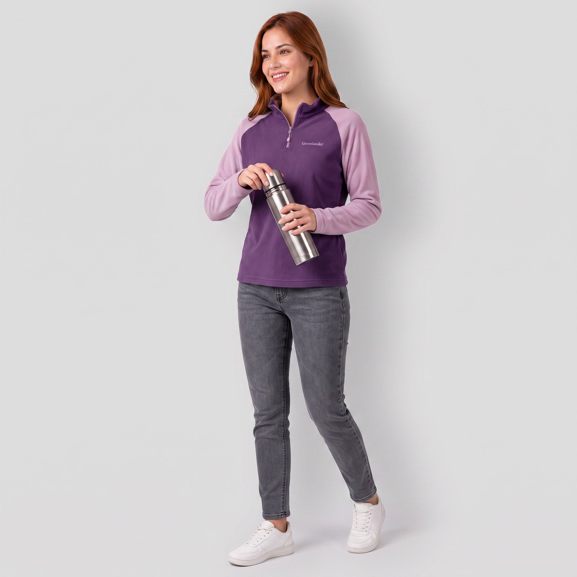 Fleece para dama con bolsas al costado | Greenlander México