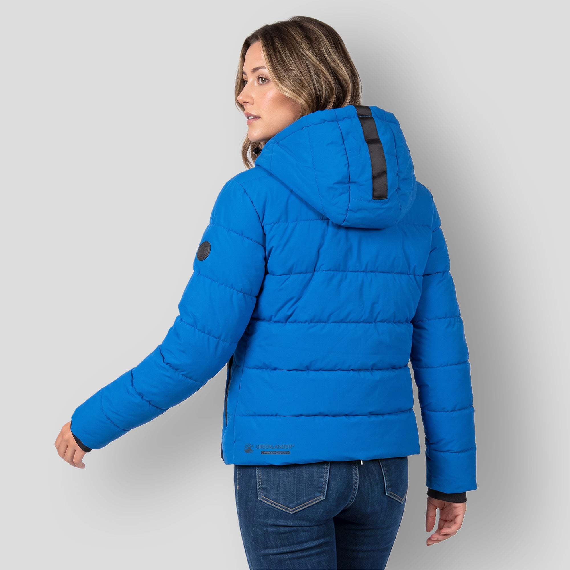 Chamarra Capitonada para Mujer con Capucha Ajustable y Bolsillos | Greenlander