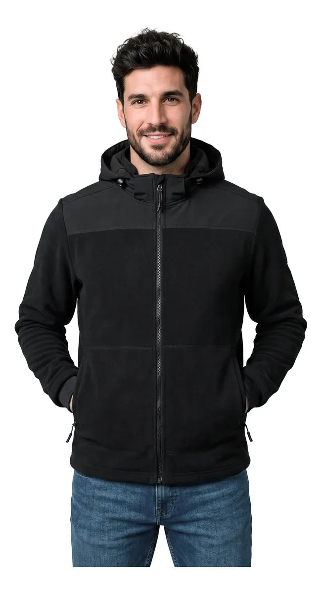 Chamarra Fleece Para Hombre Gorro Desmontable | Greenlander