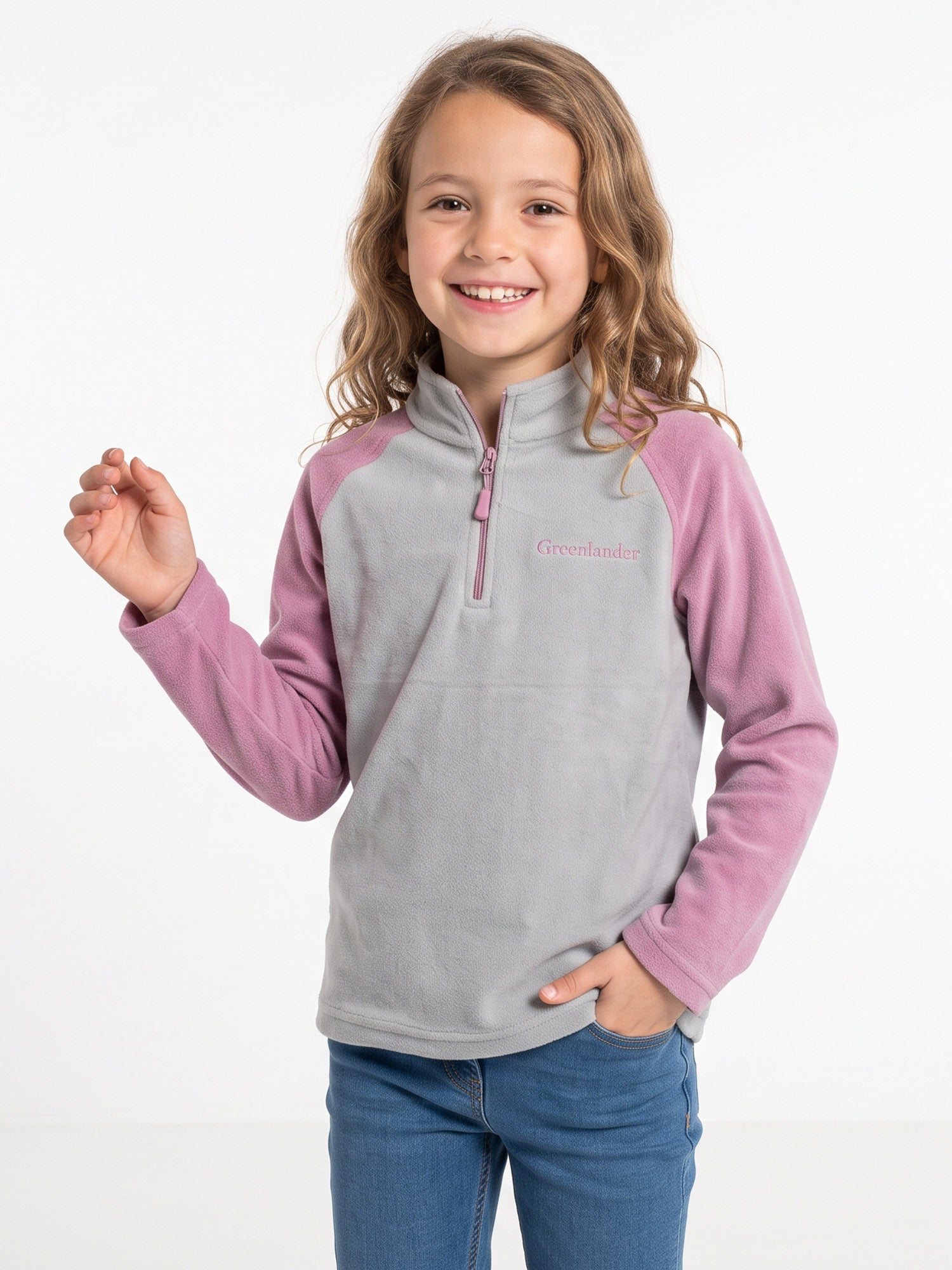 Sudadera Fleece Comfort Medio Cierre Niña