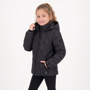 Chamarra Para Niña Capitonada con Gorro Desmontable