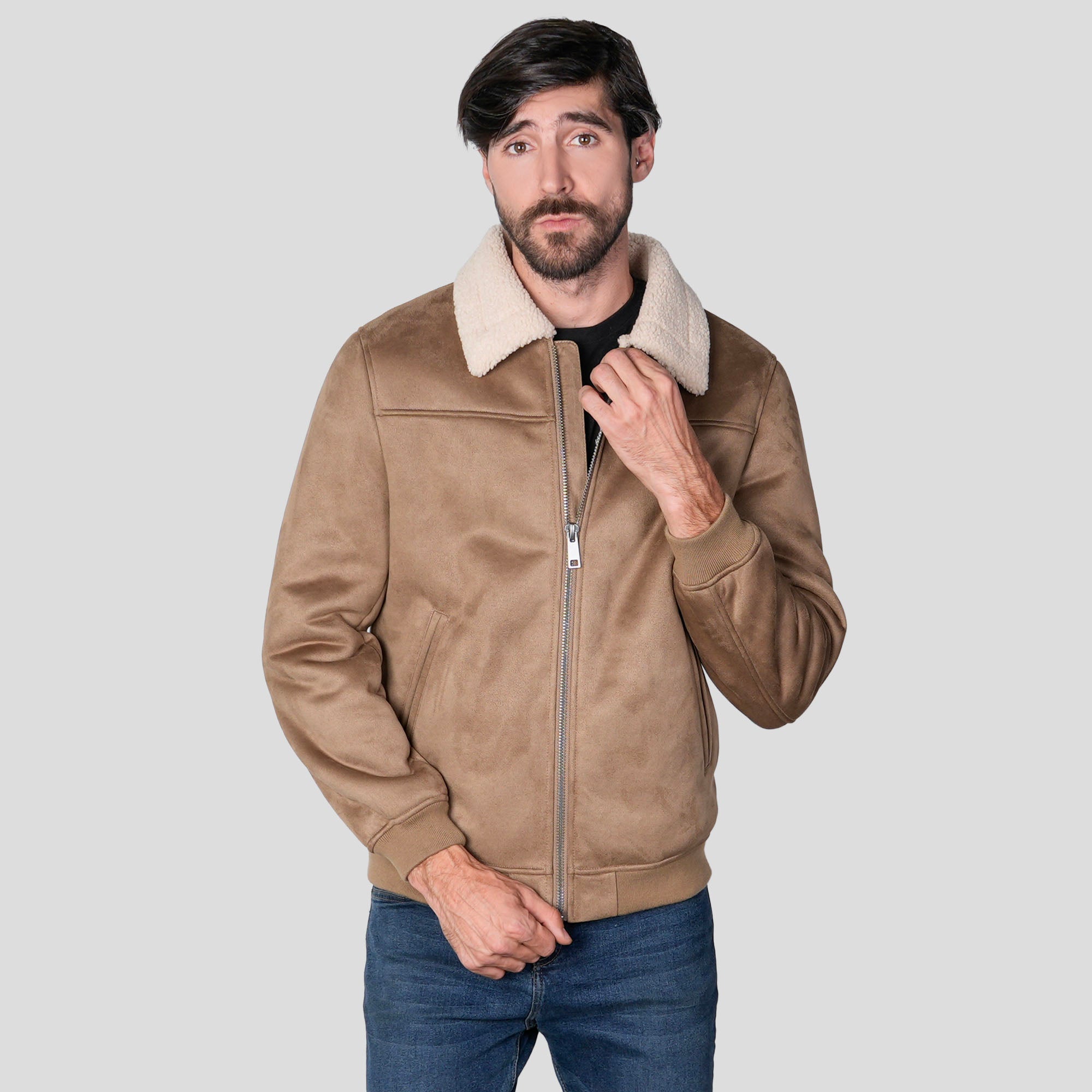 Chamarra Tipo Gamuza para Hombre con Forro Afelpado | Greenlander