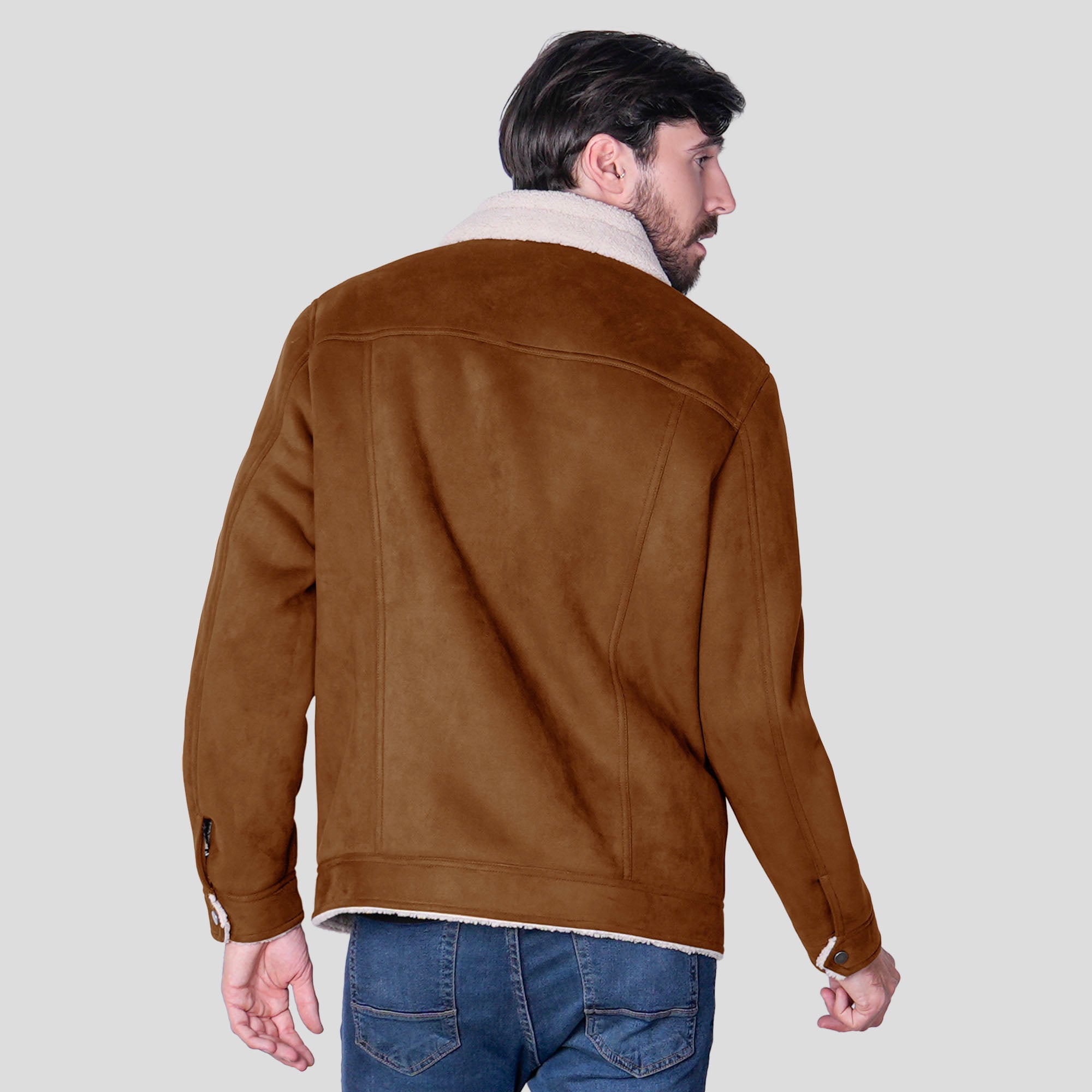 Chamarra de Gamuza para Hombre con Forro de Borrega | Greenlander