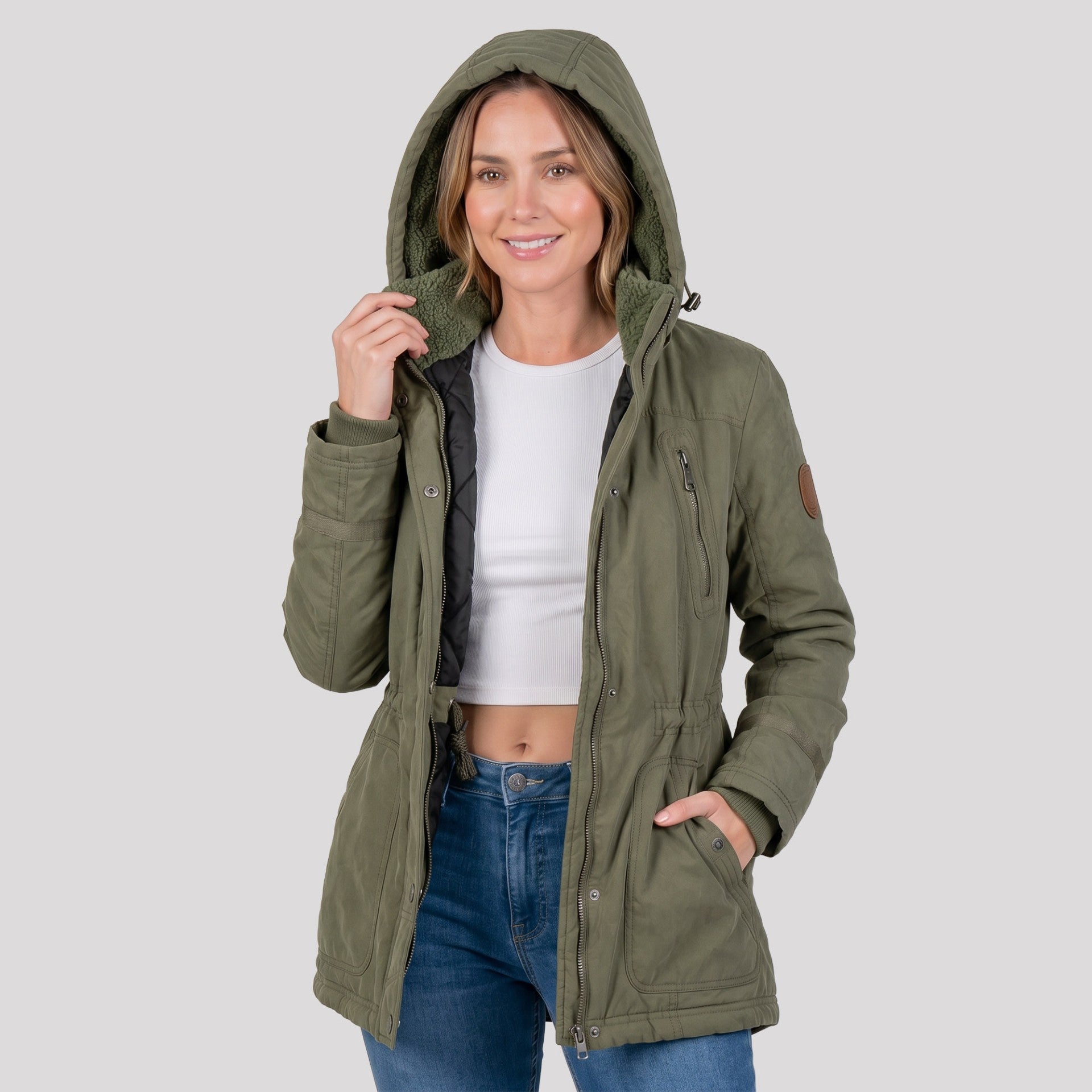 Chamarra Larga para Mujer con Capucha Desmontable | Greenlander