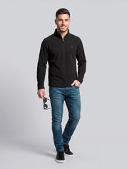 Sudadera Fleece para Hombre con Medio Cierre y Cuello Alto | Greenlander