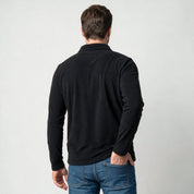 Sudadera Fleece para Hombre Manga Larga con Cuello Polo | Greenlander