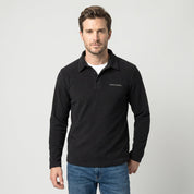 Sudadera Fleece para Hombre Manga Larga con Cuello Polo | Greenlander