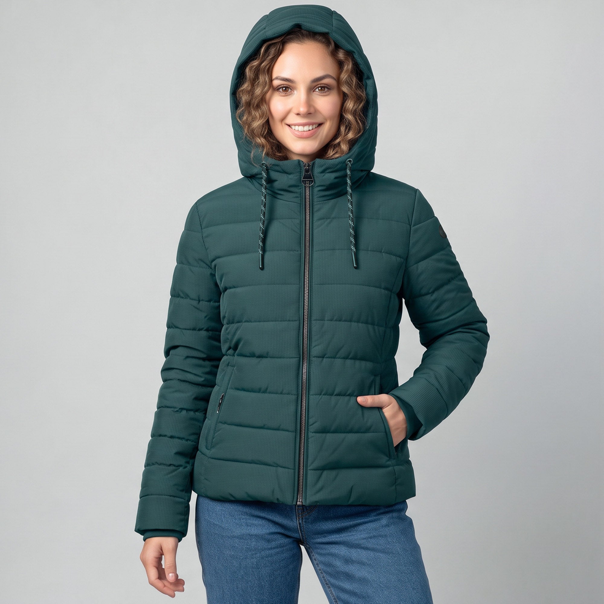 Chamarra Acolchada para Mujer con Capucha Ajustable | Greenlander