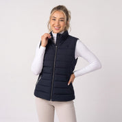 Chaleco Acolchado Capitonado para Mujer con Bolsas y Cuello Alto | Greenlander - Greenlander