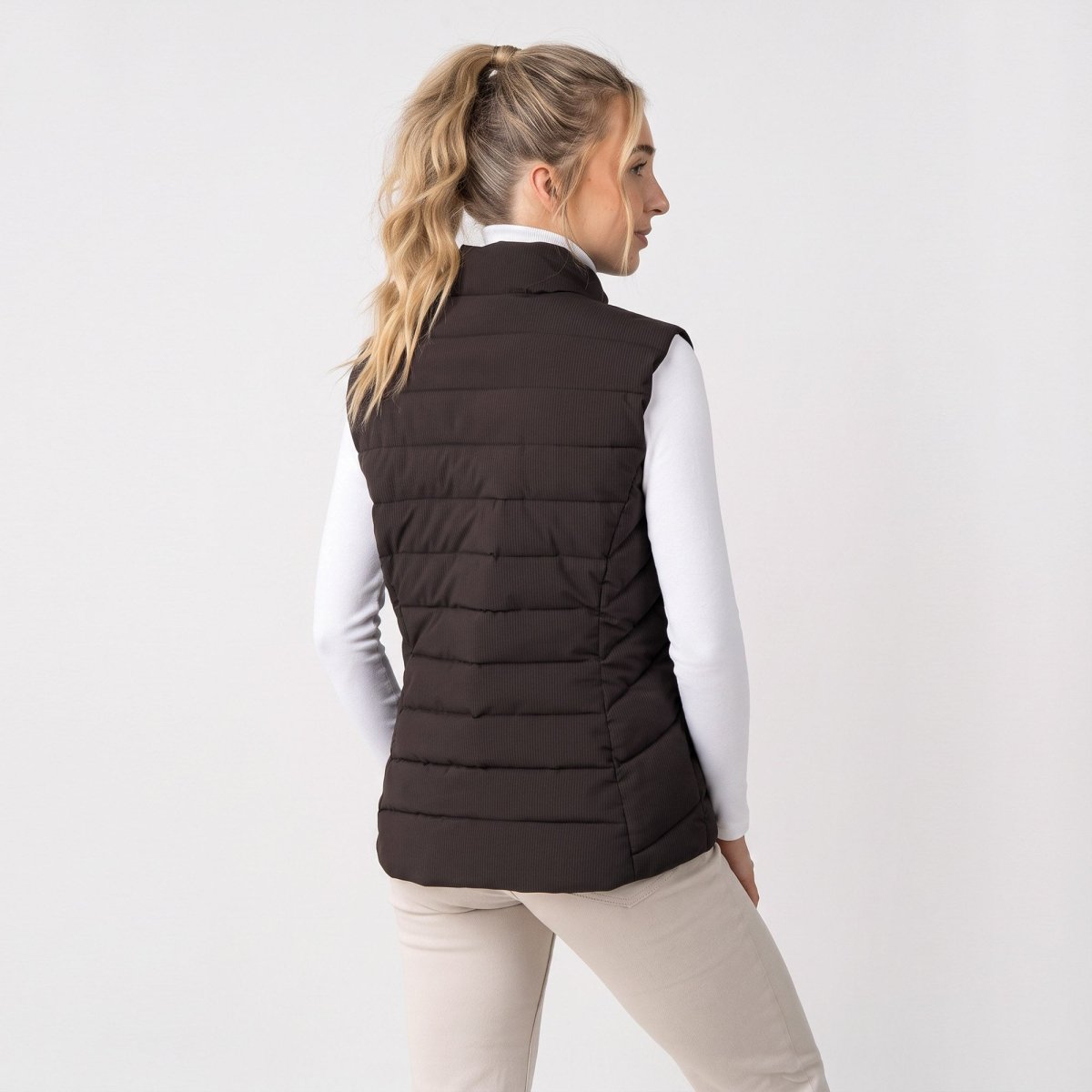 Chaleco Acolchado Capitonado para Mujer con Bolsas y Cuello Alto | Greenlander - Greenlander