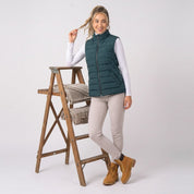 Chaleco Acolchado Capitonado para Mujer con Bolsas y Cuello Alto | Greenlander - Greenlander