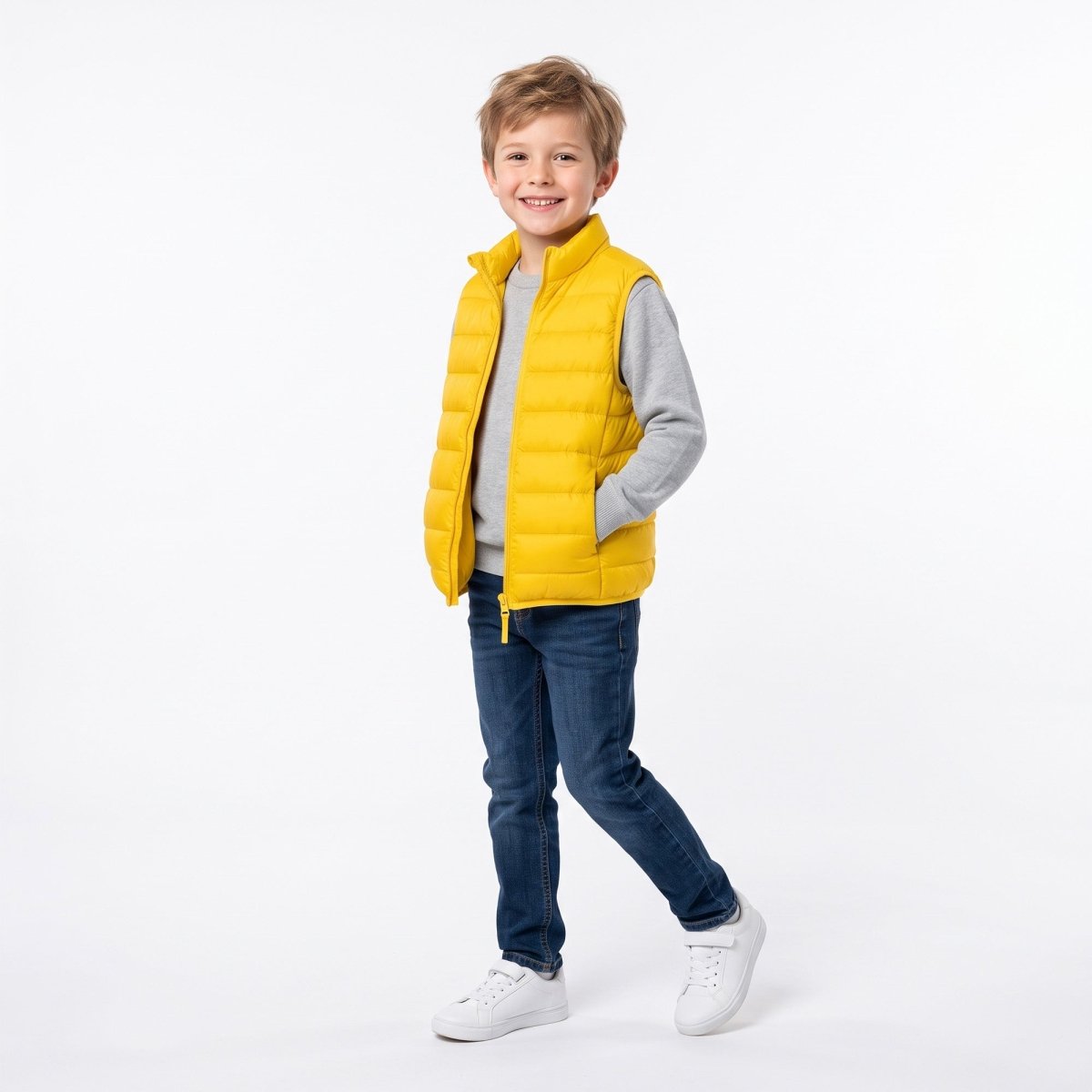 Chaleco Acolchado Ligero para Niño con Cierre y Bolsillos | Greenlander - Greenlander