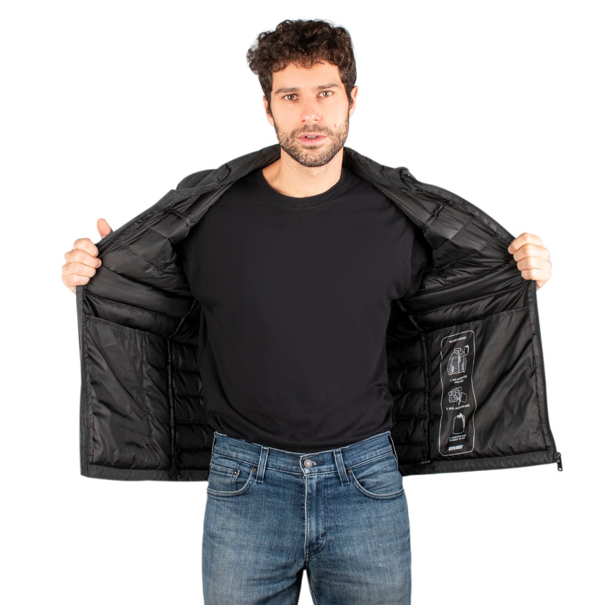 Chaleco Acolchado para Hombre con Cierre, Bolsillos y Detalles Reflectantes | Greenlander - Greenlander
