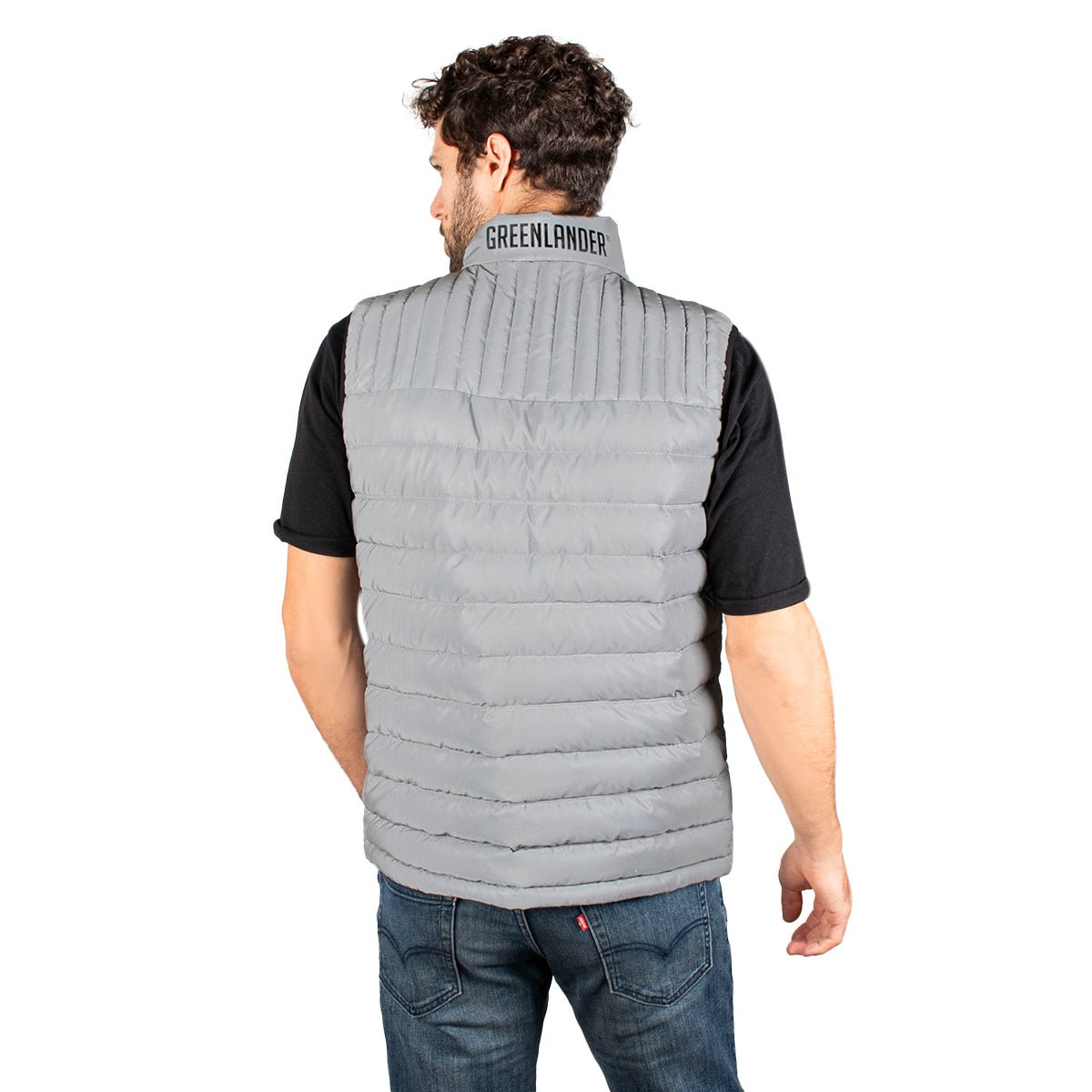 Chaleco Acolchado para Hombre con Cierre, Bolsillos y Detalles Reflectantes | Greenlander - Greenlander
