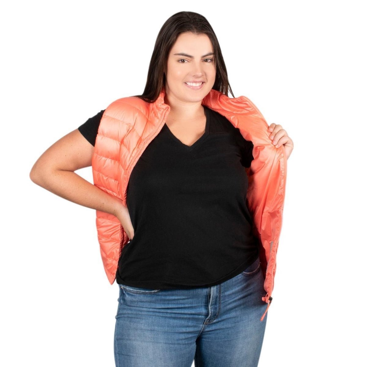 Chaleco All Time de Pluma Ligera Mujer Plus Size - Greenlander